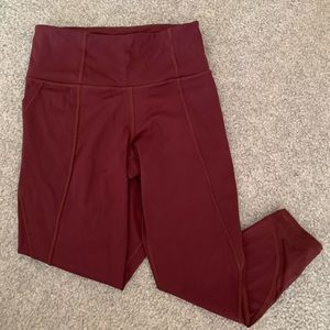 Athleta cropped leggings size xs with pockets